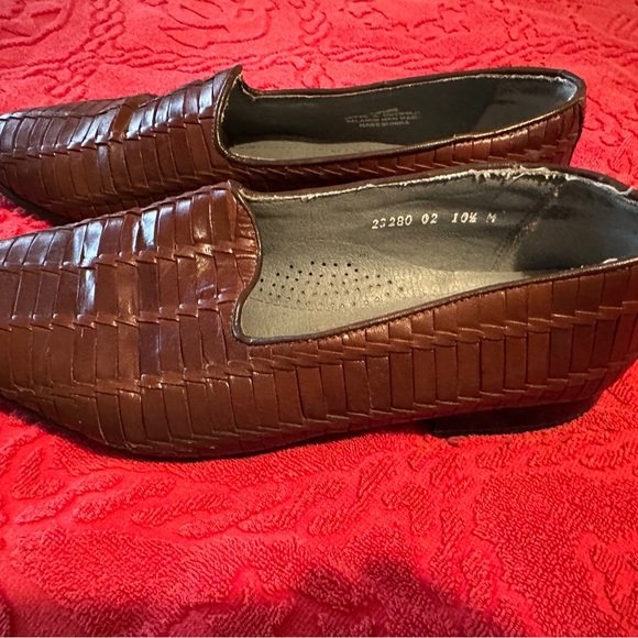 Stacy Adams Men's‎ Brown Woven Loafers Size 10.5 - Picture 1 of 10